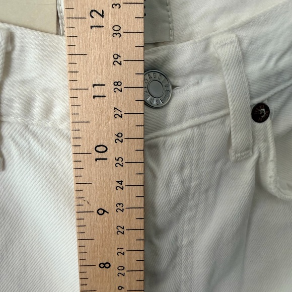 Agolde 90’s Pinch Waist High Rise Straight Jean Marshmallow White Size 23 - Picture 11 of 14